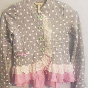 Matilda Jane lead the way polka dot jacket size 8